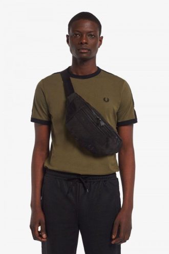 Bolsos cruzados de tricot con cinta tonal