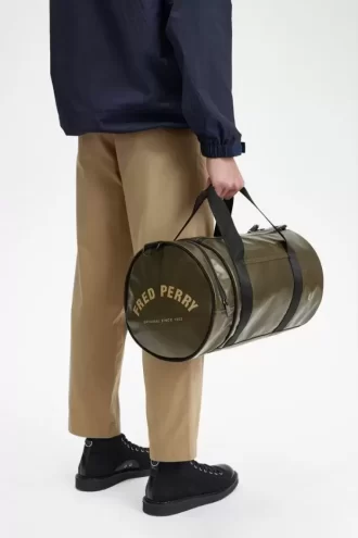 Bolsos de hombre con diseño de barril tonal