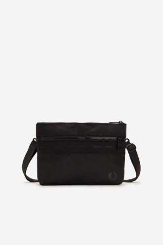 Bolsos laterales de tricot con cinta tonal
