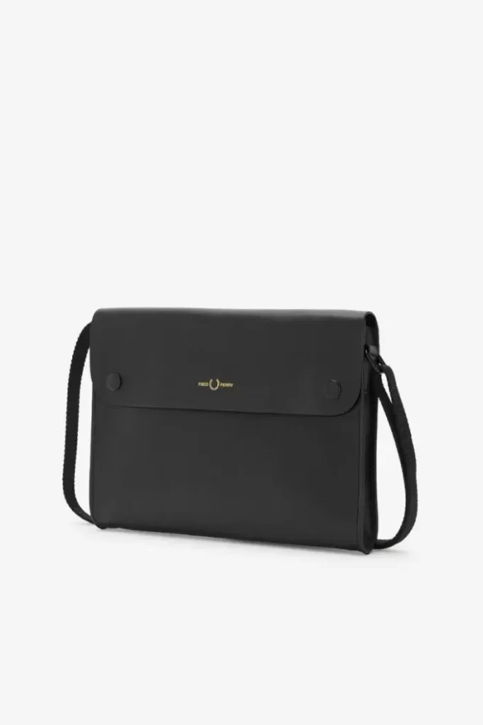 Bolsos Sacoche de piel bruñida para hombre