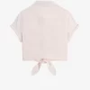 Camisa bordada con lazo para mujer Camisa bordada con lazo para mujer