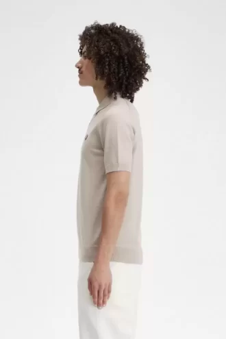 Camisa clásica de punto para hombre