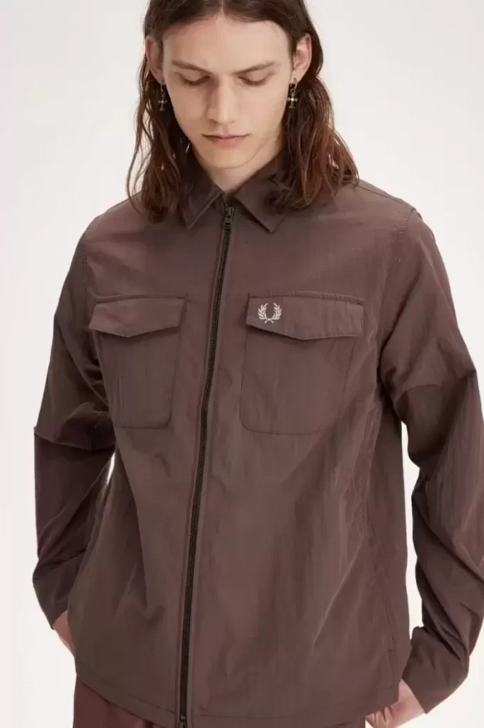 Camisa con cremallera Fred Perry para hombre Camisa con cremallera Fred Perry para hombre