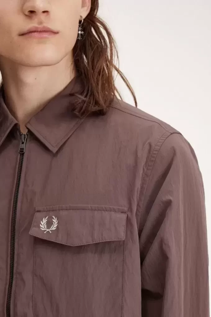 Camisa con cremallera Fred Perry para hombre Camisa con cremallera Fred Perry para hombre