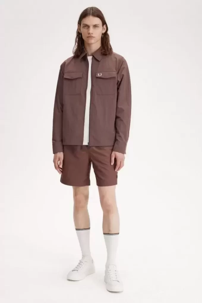 Camisa con cremallera Fred Perry para hombre Camisa con cremallera Fred Perry para hombre