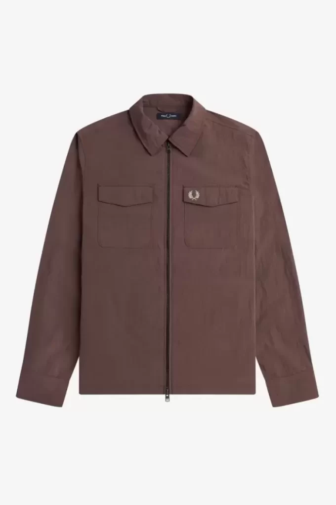 Camisa con cremallera Fred Perry para hombre Camisa con cremallera Fred Perry para hombre