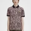 Camisa con estampado de cebra para hombre Camisa con estampado de cebra para hombre