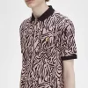 Camisa con estampado de cebra para hombre Camisa con estampado de cebra para hombre