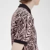 Camisa con estampado de cebra para hombre Camisa con estampado de cebra para hombre