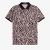 Camisa con estampado de cebra para hombre Camisa con estampado de cebra para hombre