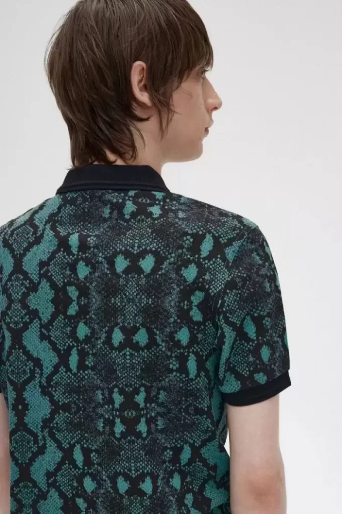 Camisa con estampado de serpiente para hombre Camisa con estampado de serpiente para hombre