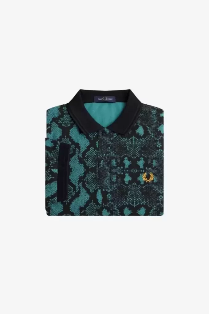 Camisa con estampado de serpiente para hombre Camisa con estampado de serpiente para hombre