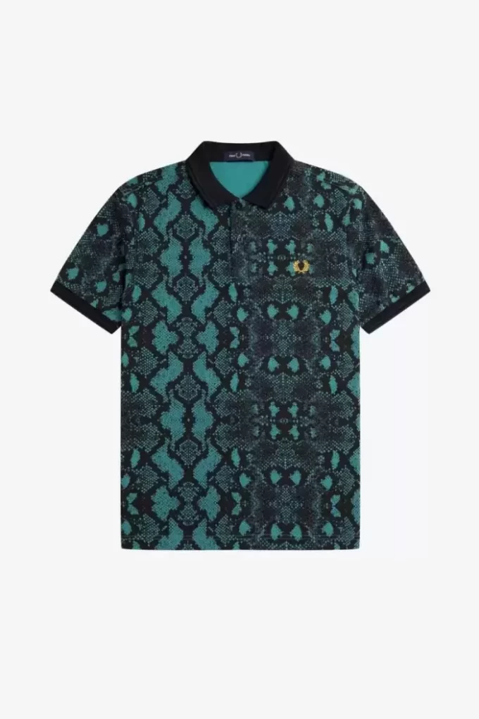 Camisa con estampado de serpiente para hombre Camisa con estampado de serpiente para hombre