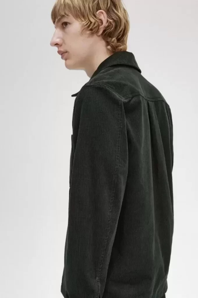 Camisa de hombre con pana de gofre