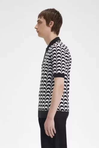 Camisa de hombre de punto jacquard Camisa de hombre de punto jacquard