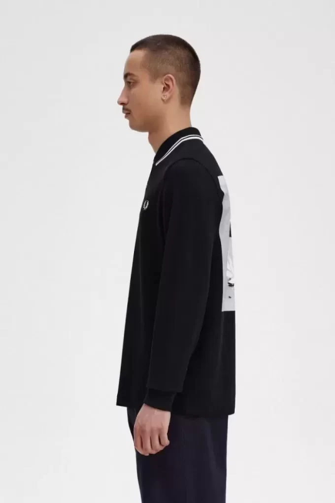Camisa de manga larga con gráfico Rave para hombre