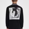 Camisa de manga larga con gráfico Rave para hombre