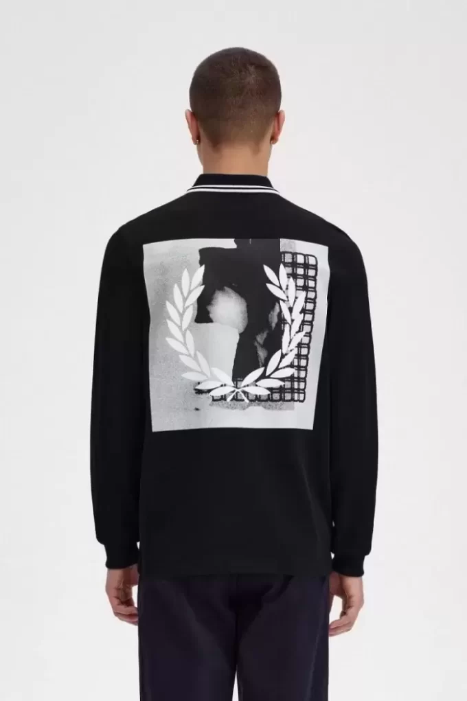 Camisa de manga larga con gráfico Rave para hombre