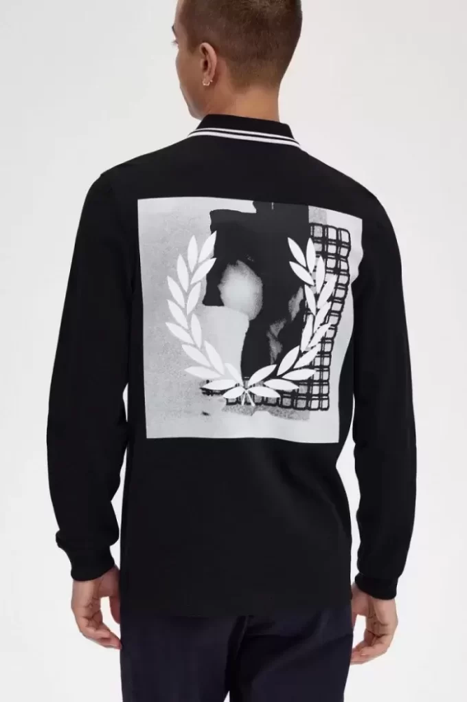 Camisa de manga larga con gráfico Rave para hombre