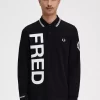 Camisa de manga larga con gráficos llamativos para hombre