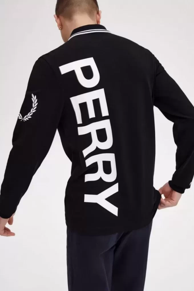 Camisa de manga larga con gráficos llamativos para hombre