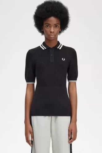 Camisa de mujer de punto abierto
