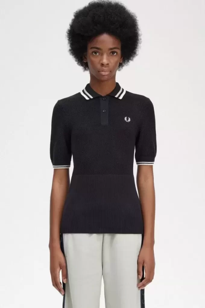 Camisa de mujer de punto abierto Camisa de mujer de punto abierto