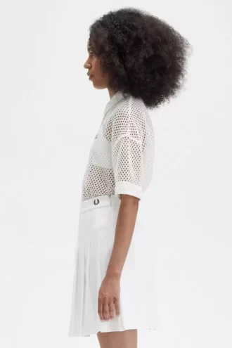 Camisa de mujer de punto abierto