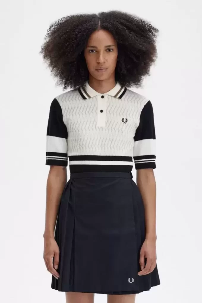 Camisa de mujer de punto jacquard Camisa de mujer de punto jacquard