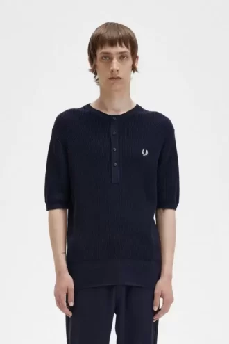 Camisa de punto acanalado para hombre