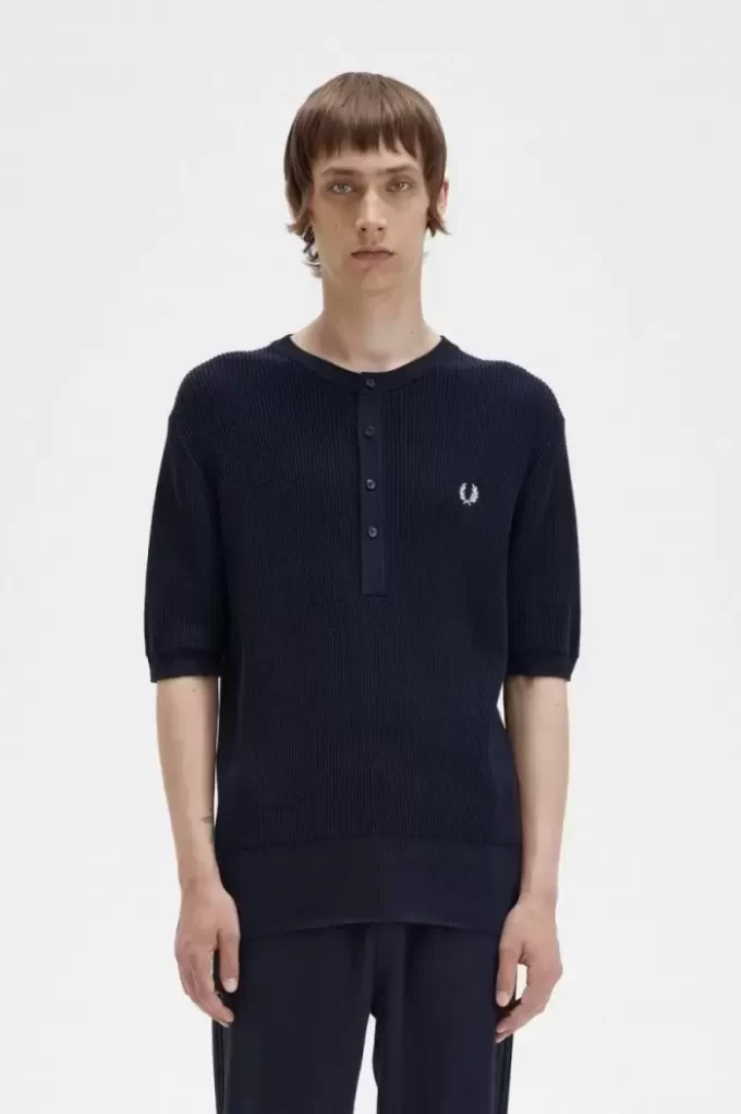 Camisa de punto acanalado para hombre