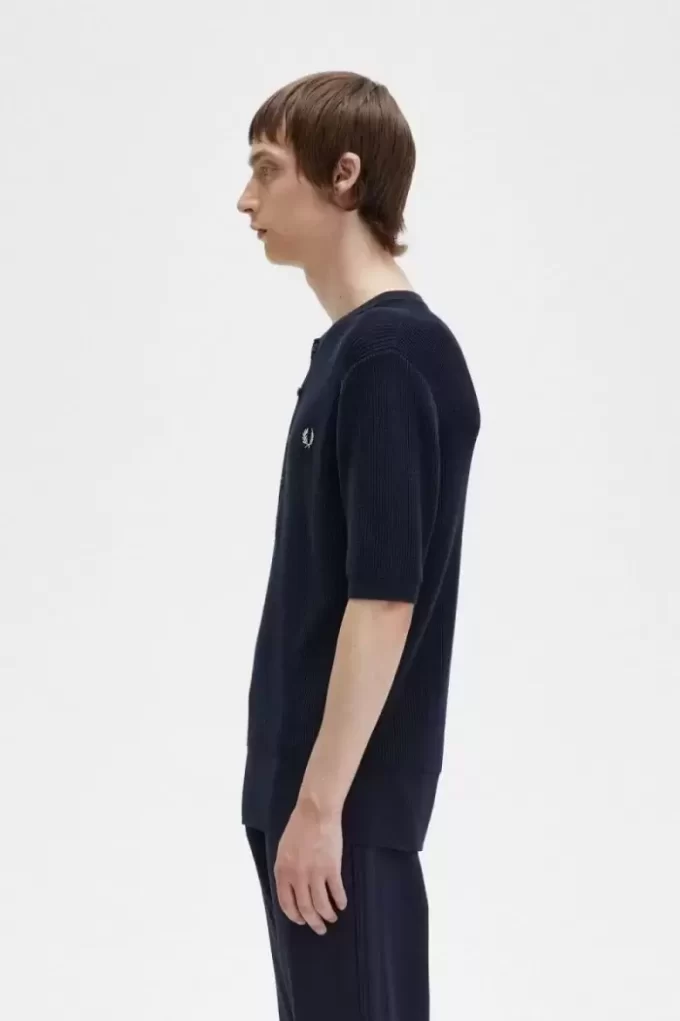 Camisa de punto acanalado para hombre