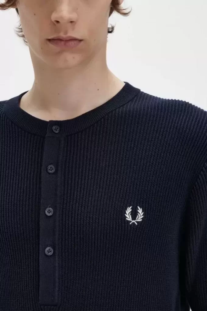 Camisa de punto acanalado para hombre