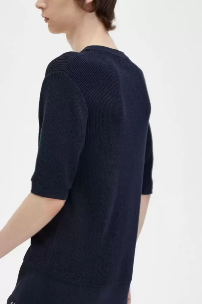 Camisa de punto acanalado para hombre
