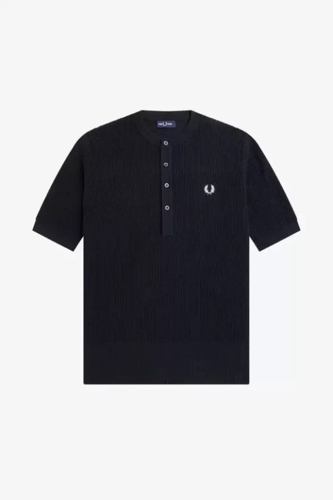 Camisa de punto acanalado para hombre