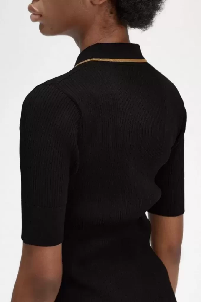 Camisa de punto acanalado para mujer Camisa de punto acanalado para mujer