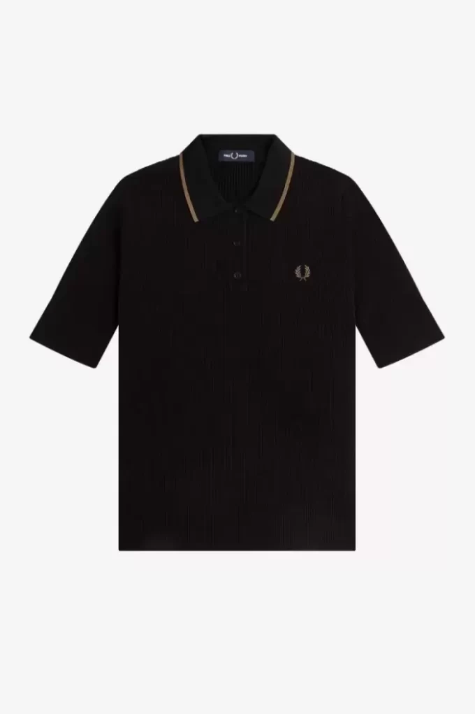 Camisa de punto acanalado para mujer Camisa de punto acanalado para mujer