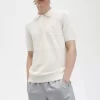 Camisa de punto con panel tonal para hombre
