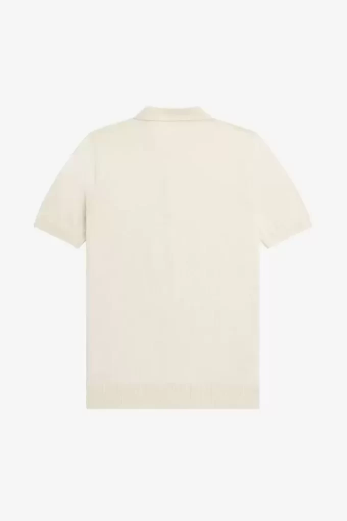 Camisa de punto con panel tonal para hombre