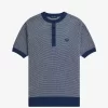 Camisa de punto con textura bicolor para hombre