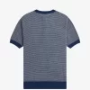 Camisa de punto con textura bicolor para hombre
