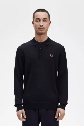 Camisa de punto de manga larga para hombre Camisa de punto de manga larga para hombre