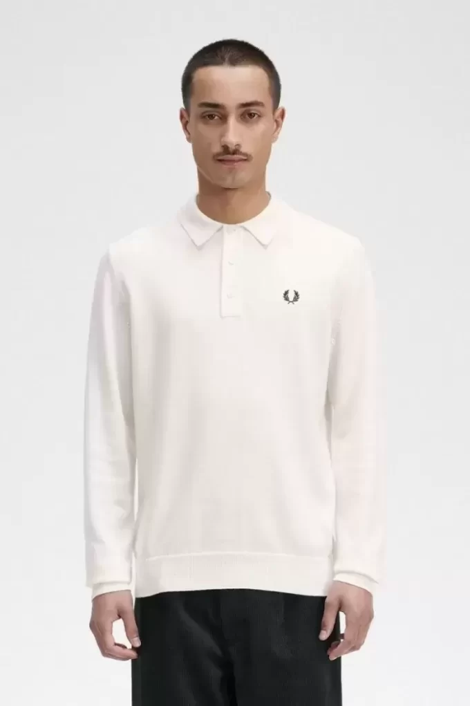 Camisa de punto de manga larga para hombre