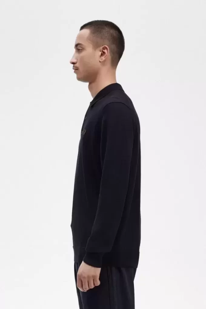Camisa de punto de manga larga para hombre