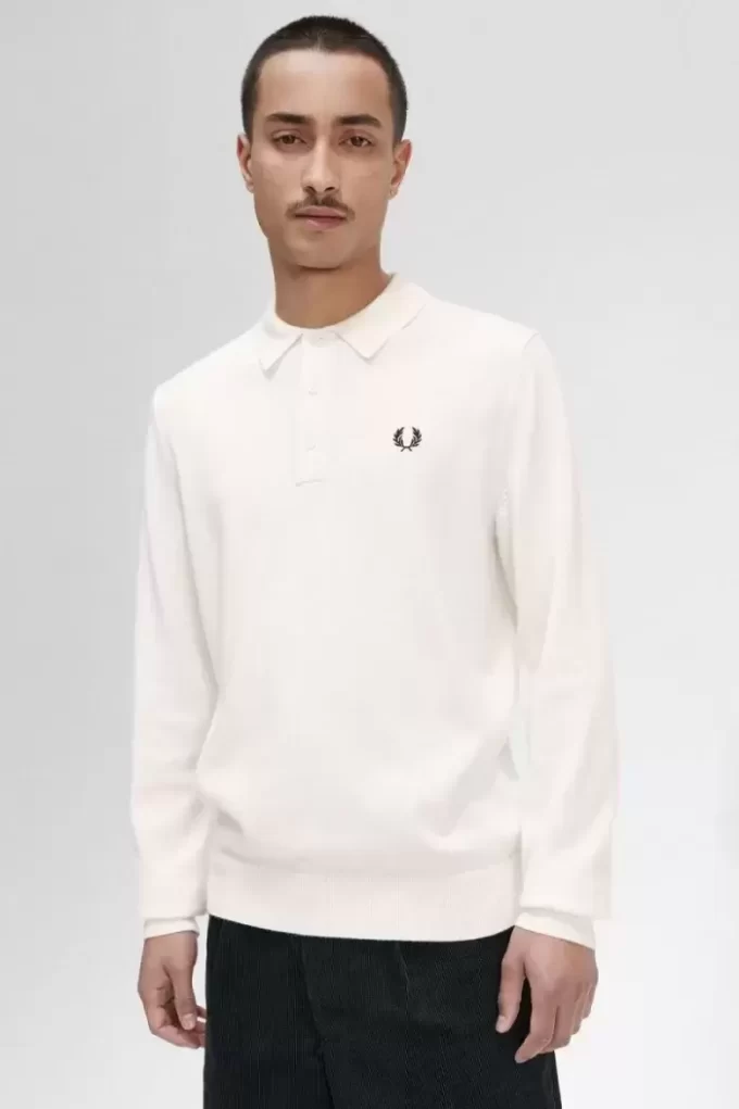 Camisa de punto de manga larga para hombre
