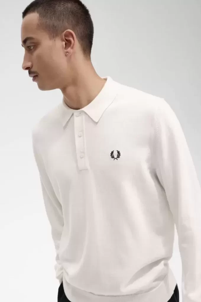 Camisa de punto de manga larga para hombre