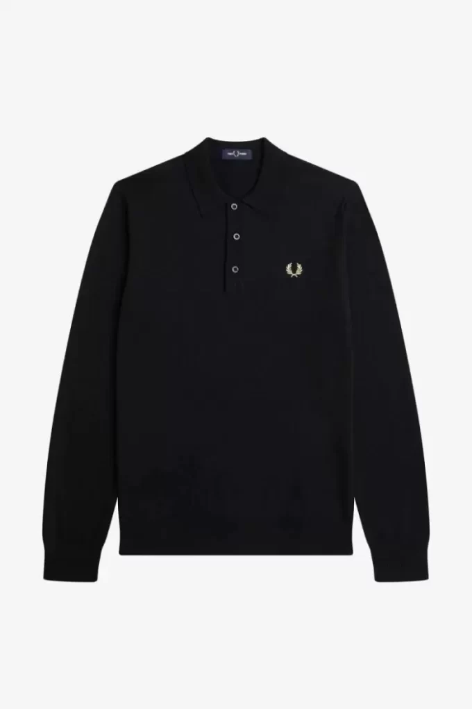 Camisa de punto de manga larga para hombre