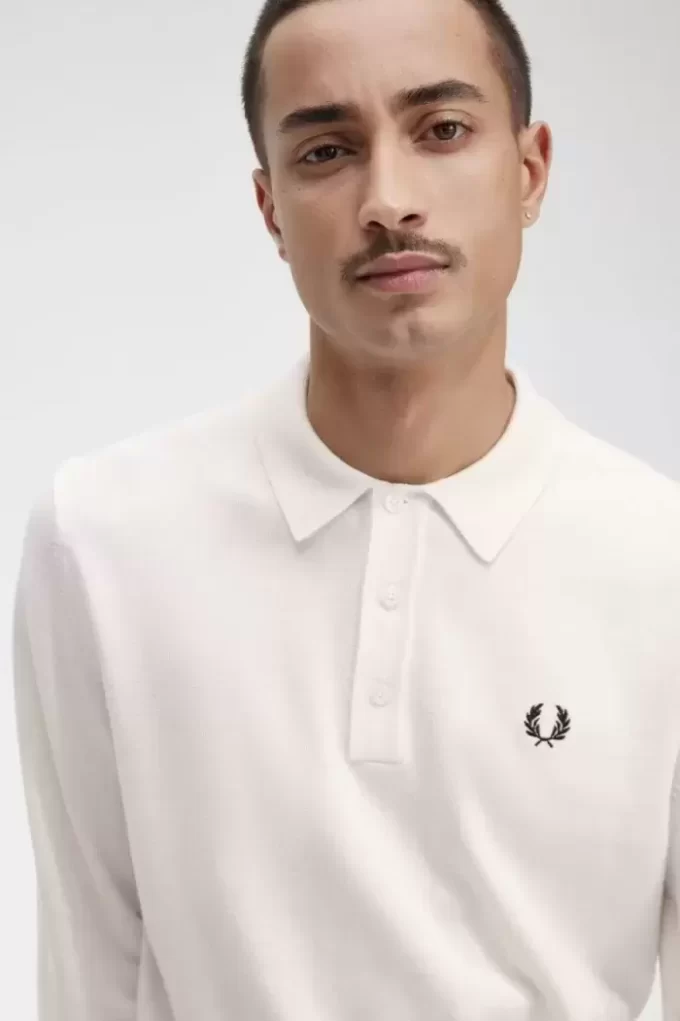 Camisa de punto de manga larga para hombre