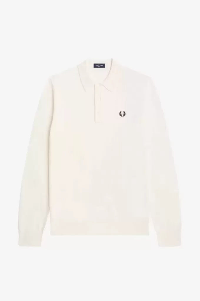 Camisa de punto de manga larga para hombre