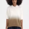 Camisa de punto ombré para mujer Camisa de punto ombré para mujer